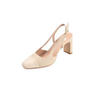 NiB Journee Women's Reignn Wide Width Evening Pumps Taupe Size 9 WD $80 RY1336